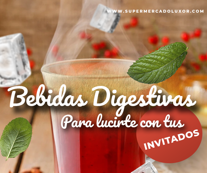 BEBIDAS DIGESTIVAS PARA LUCIRTE CON TUS INVITADOS